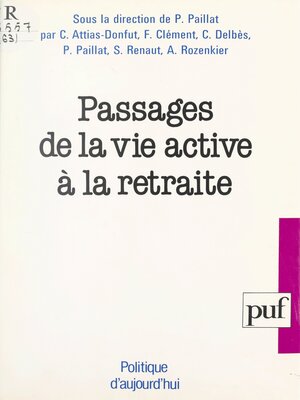 cover image of Passages de la vie active à la retraite